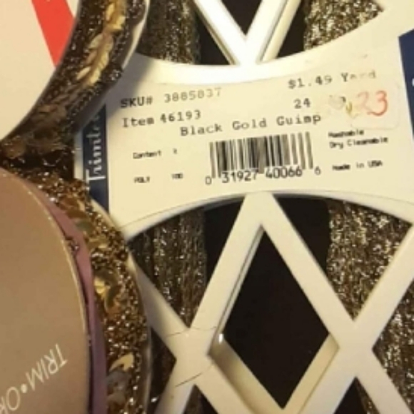 Lot of Gold Rolls Sewing Gimp Sequin Sewing Notion Trim Beautiful - Picture 6 of 13